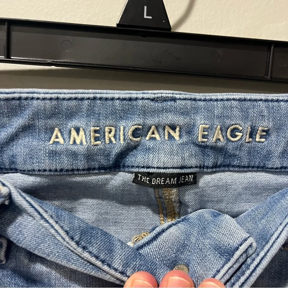 AMERICAN EAGLE The Dream Jean Mid Rise Jegging Blue Denim Jeans Women's Size‎ 2
